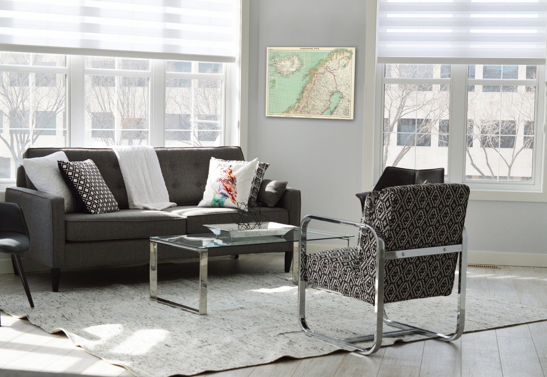 Historic Map : Iceland; Sweden, 1930 Scandanavie Flle. N. , Vintage Wall Art