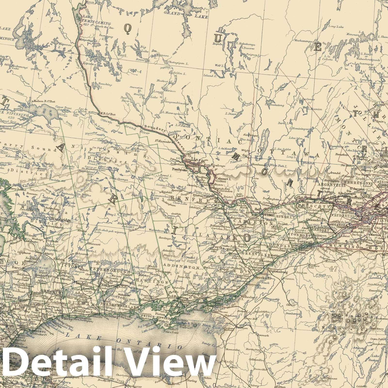 Canada (Western Sheet), 1879 - Historical Map Print