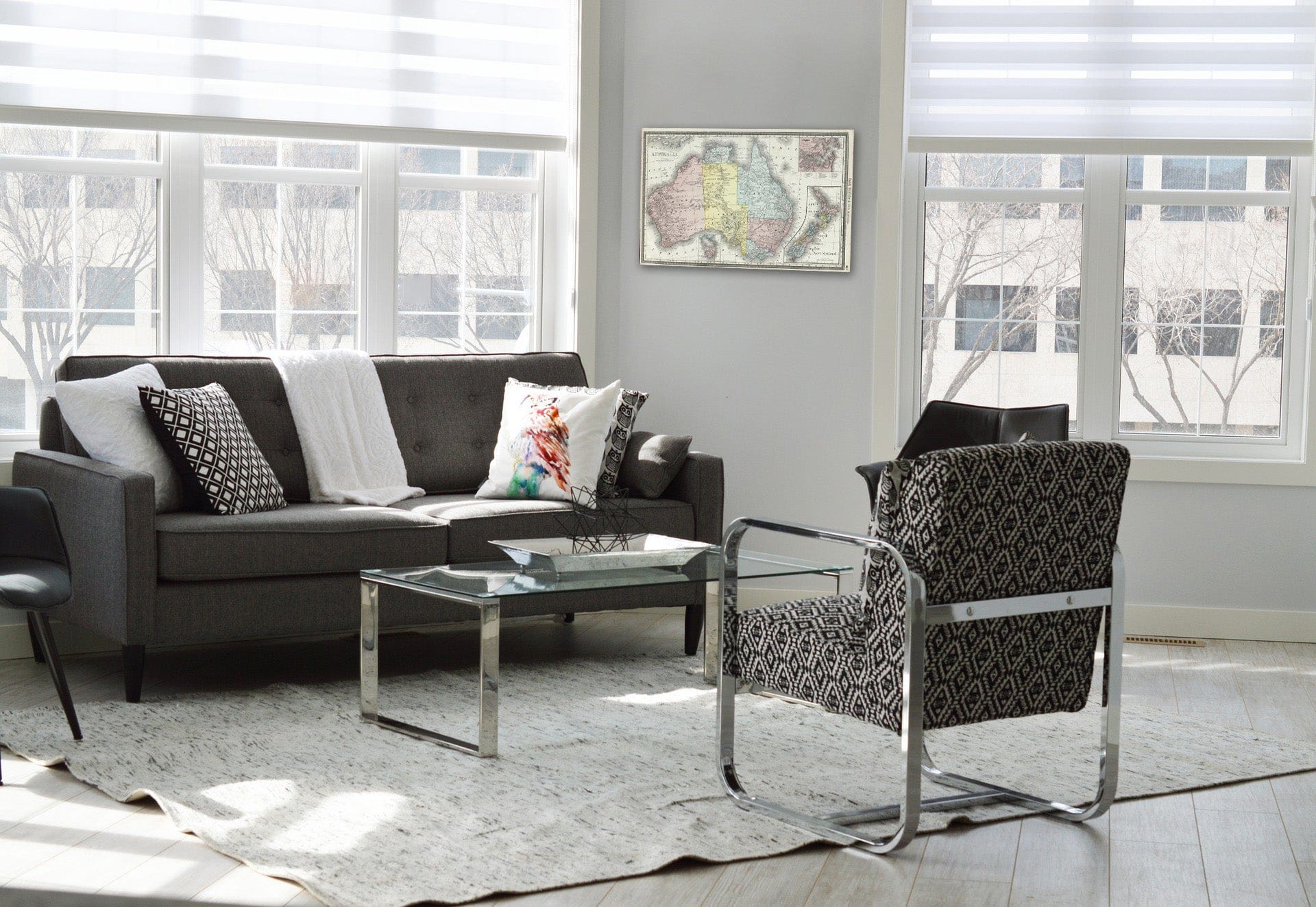 Historic Map : National Atlas - 1889 Australia. - Vintage Wall Art