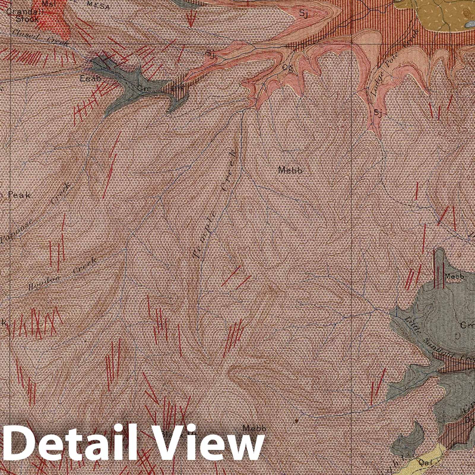 Yellowstone National Park - Crandall Sheet, 1904 - Historical Geological Map Print