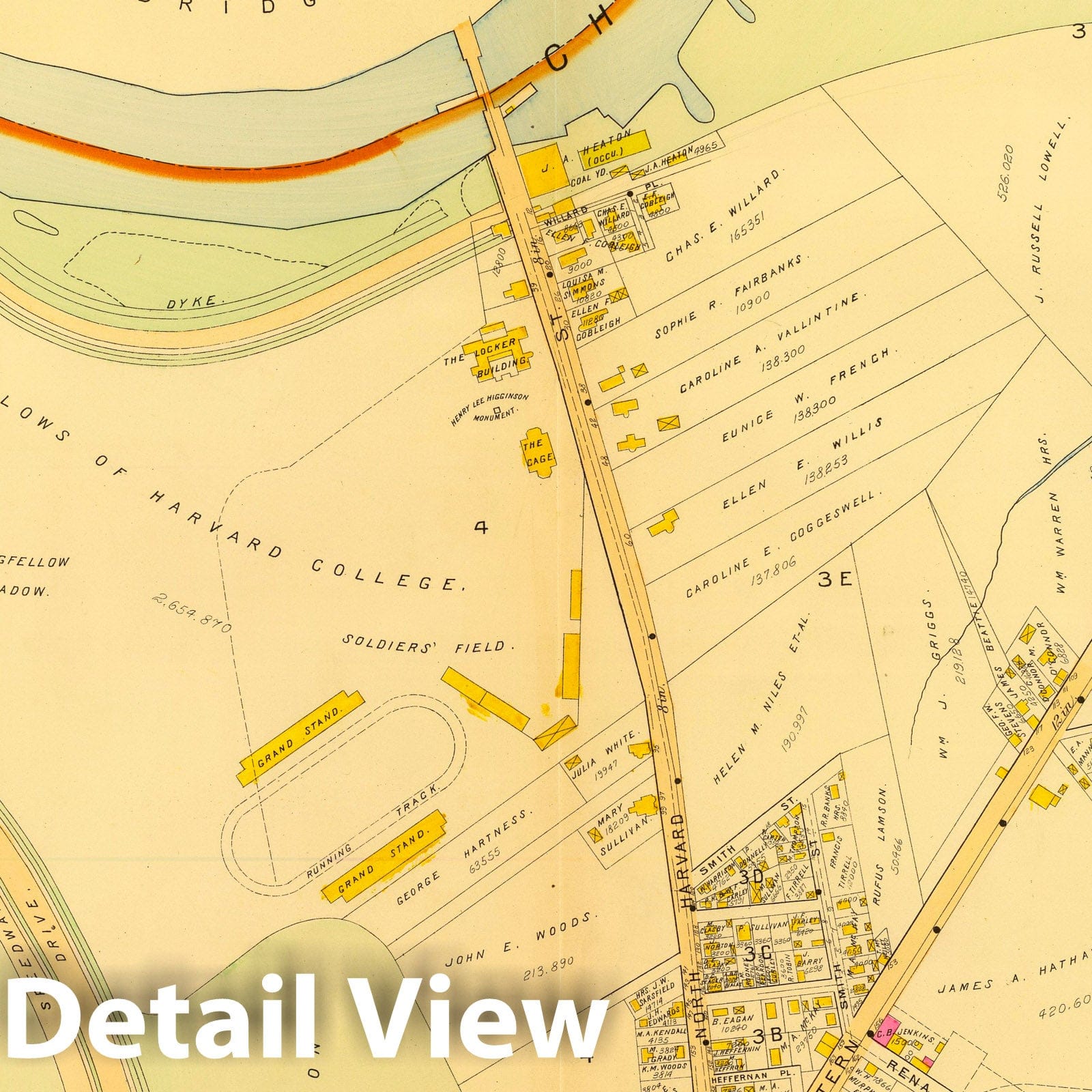 Ward 25, Brighton, Massachusetts - Plate No. 33, 1899 Historical Map Print