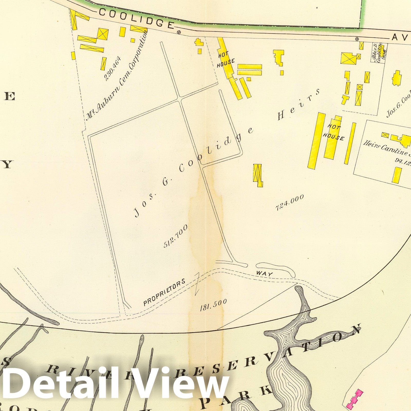 Ward 9, Cambridge, Massachusetts - 1903 City Plan Map Print