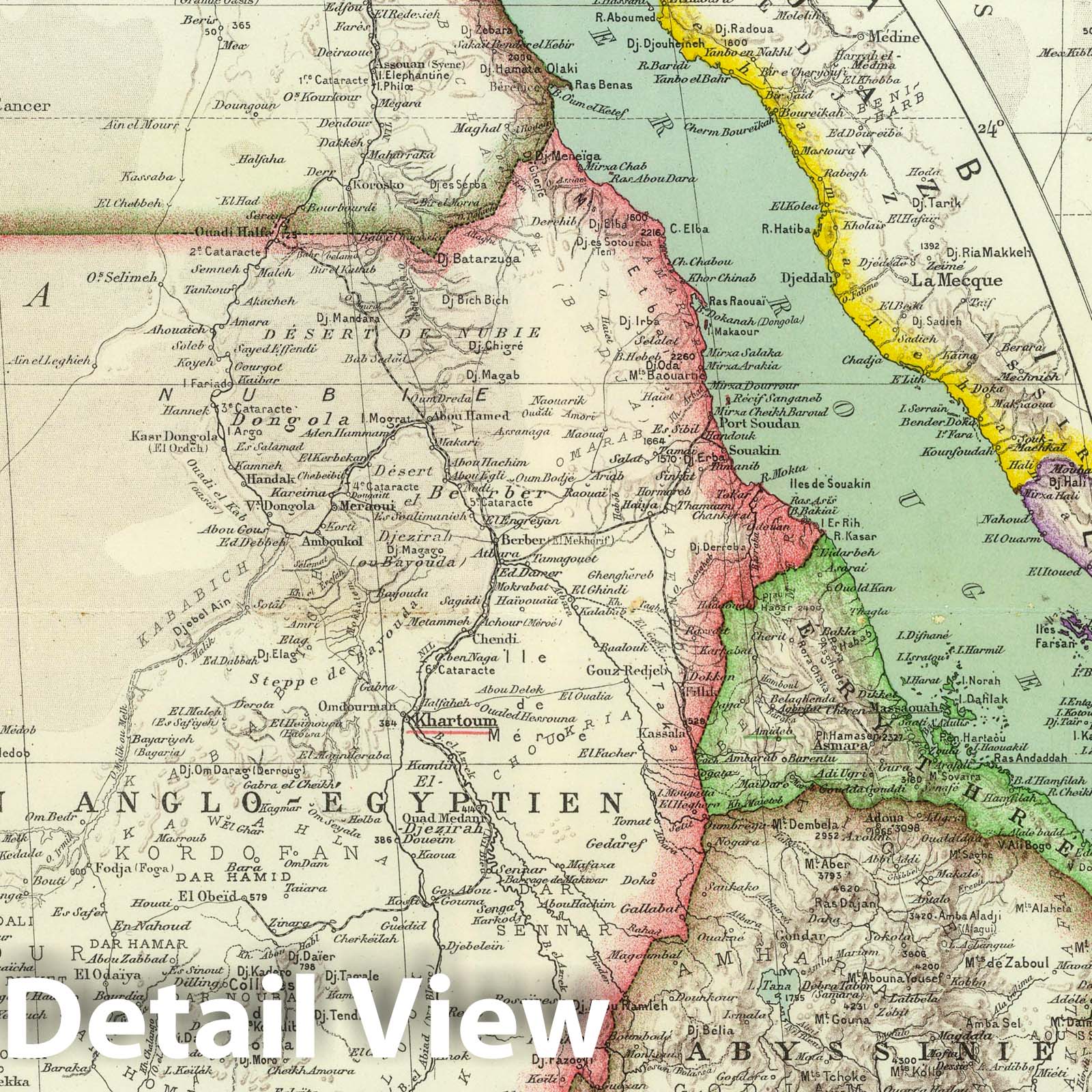 East Africa, 1935 - Historical Map Print