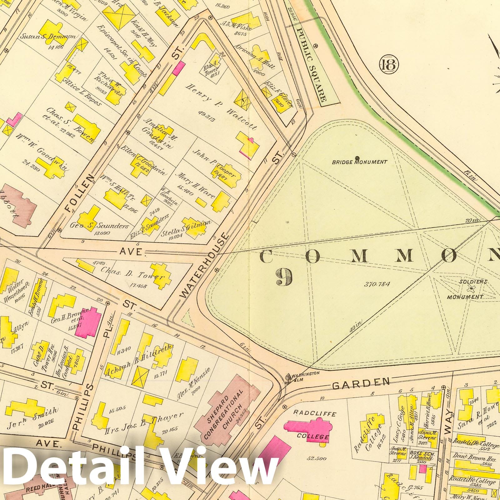 Ward 9, Cambridge, Massachusetts - Plate No. 21, 1903 - Historical Map Print