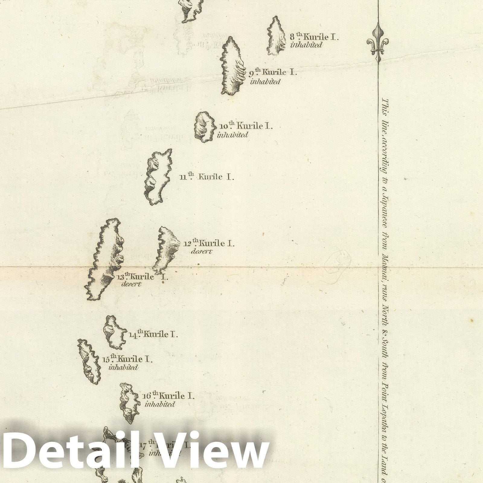 Kurile Islands - Nautical Chart, 1799 - Historical Map Print