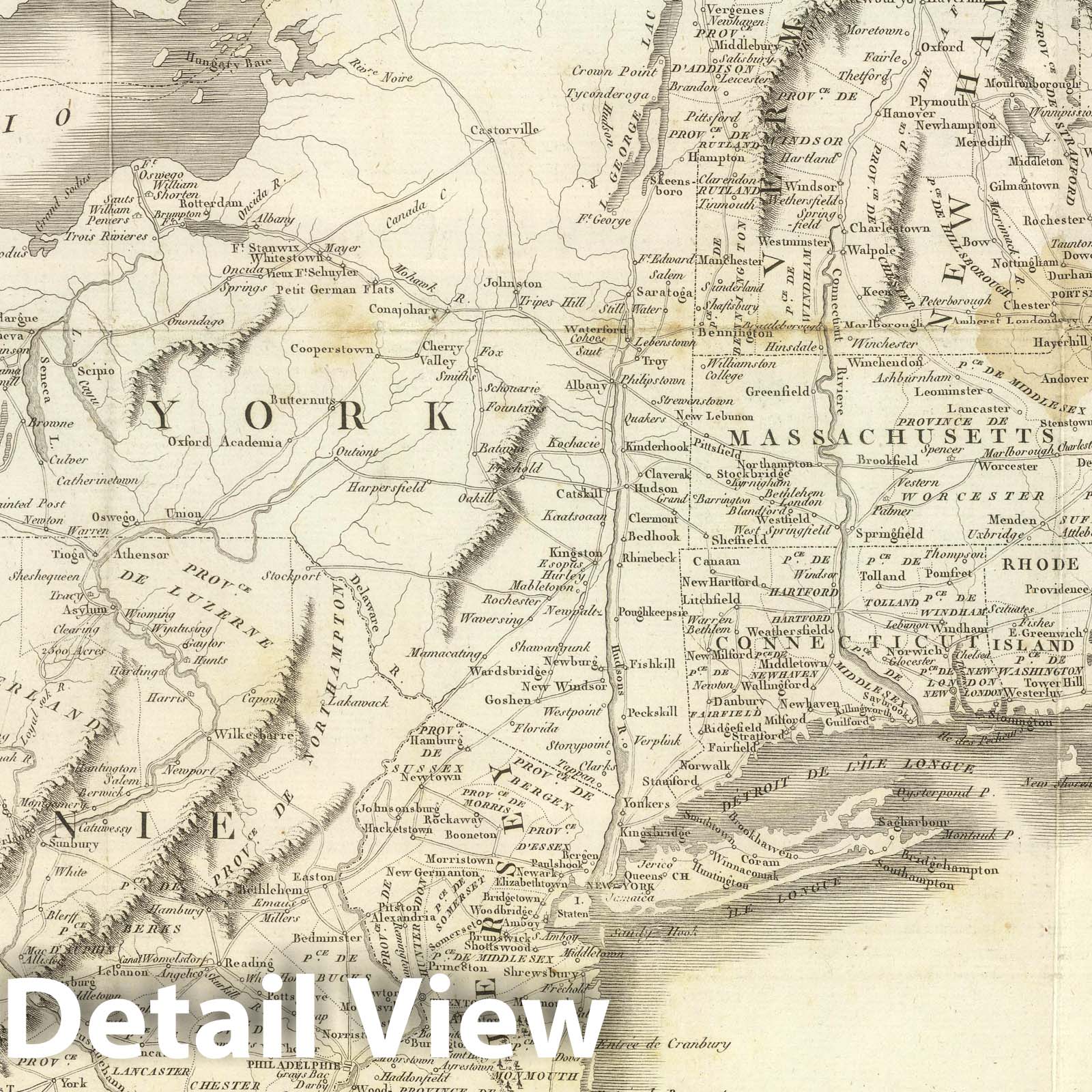 American Revolution: Northern United States - Military Map, 1807