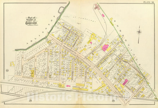 Historic Map : City Atlas - 1903 30. Ward 11. - Vintage Wall Art