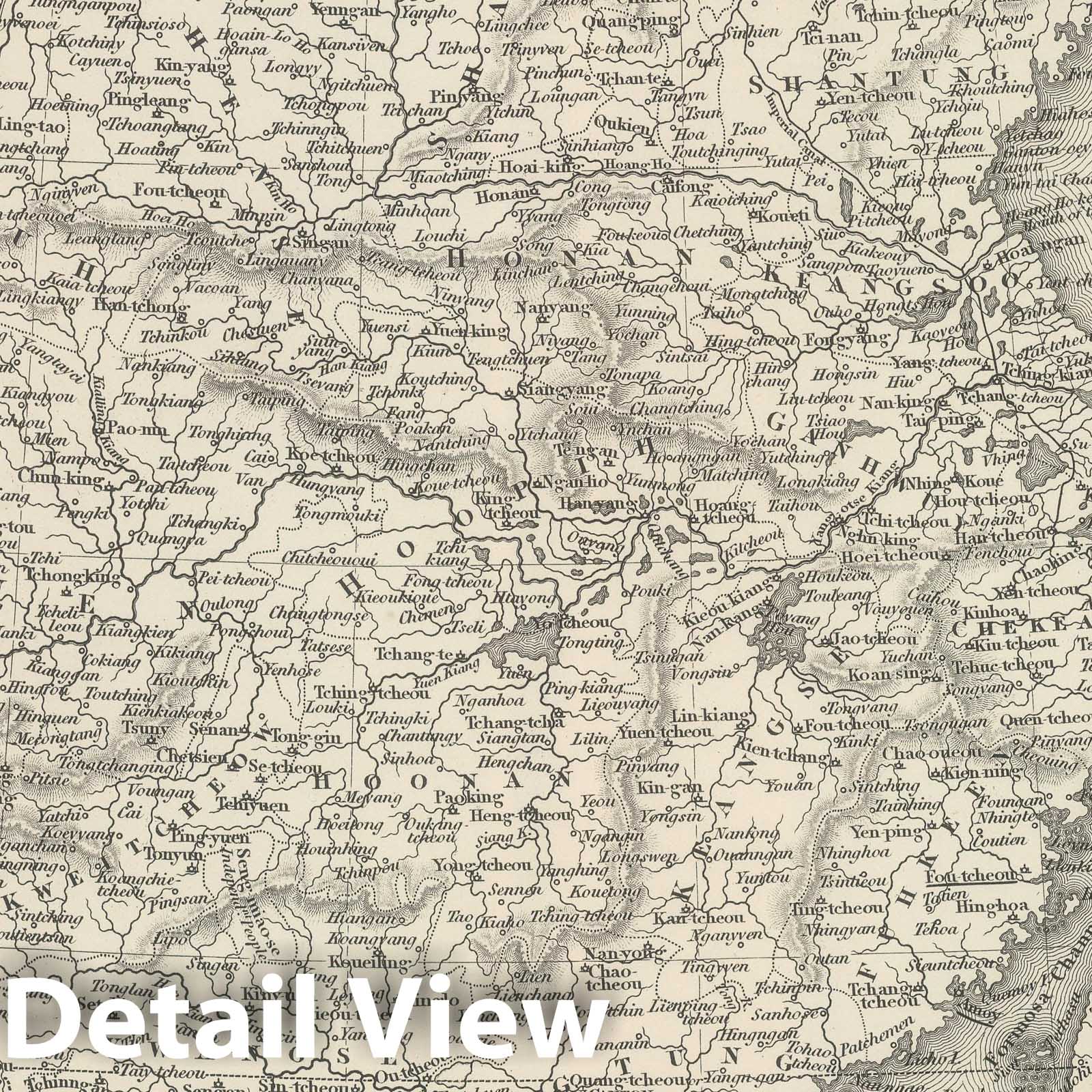 China - Plate No. 67, 1848 - Mitchell's Universal Atlas Historical Map Print