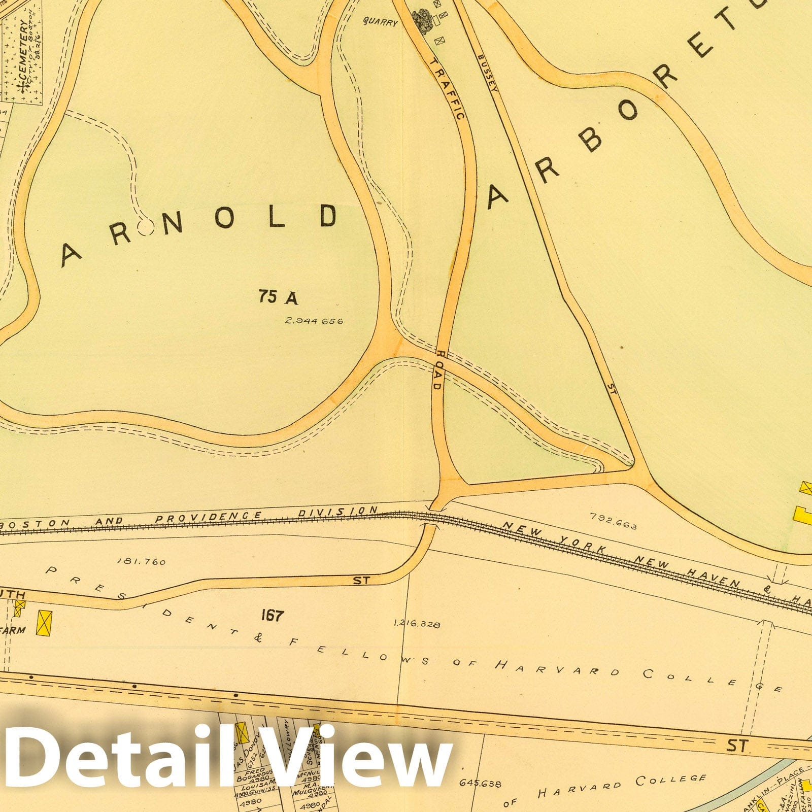 Ward 23, West Roxbury, Boston, Massachusetts 1899 Historical Map Print