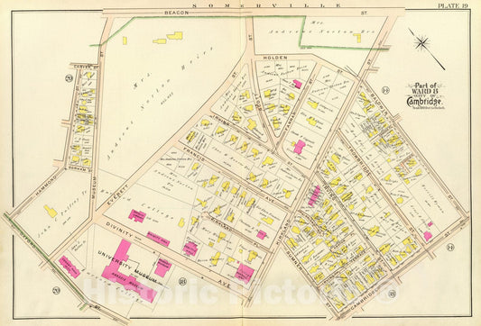 Historic Map : City Atlas - 1903 19. Ward 8. - Vintage Wall Art