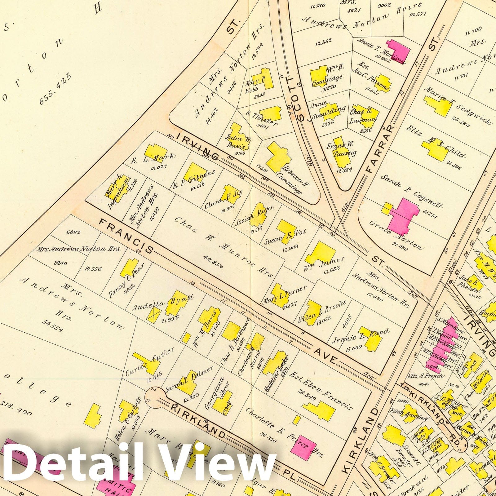 Ward 8, Cambridge, Massachusetts - Plate No. 19, 1903 - Historical Map Print