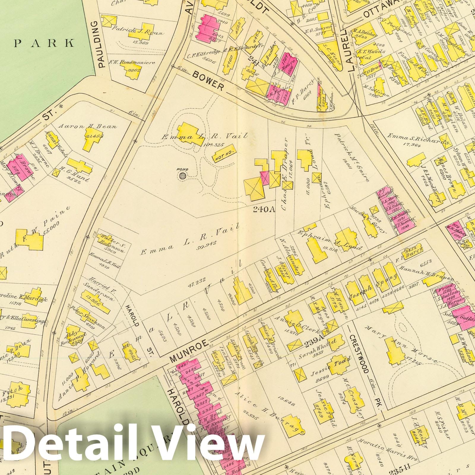 Boston Ward 21, 1895 - Historical Map Print