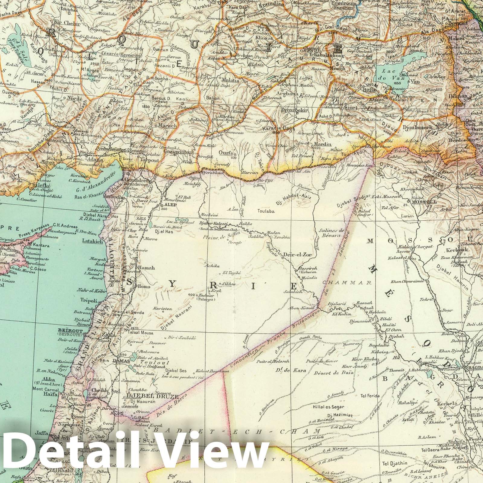 Western Asia, 1931 - Historical Map Print