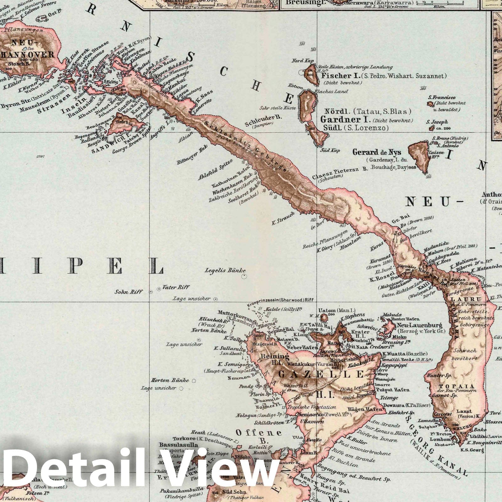 New Guinea Company Reserve Map (Sheet 2) - 1892 German Colonial Atlas