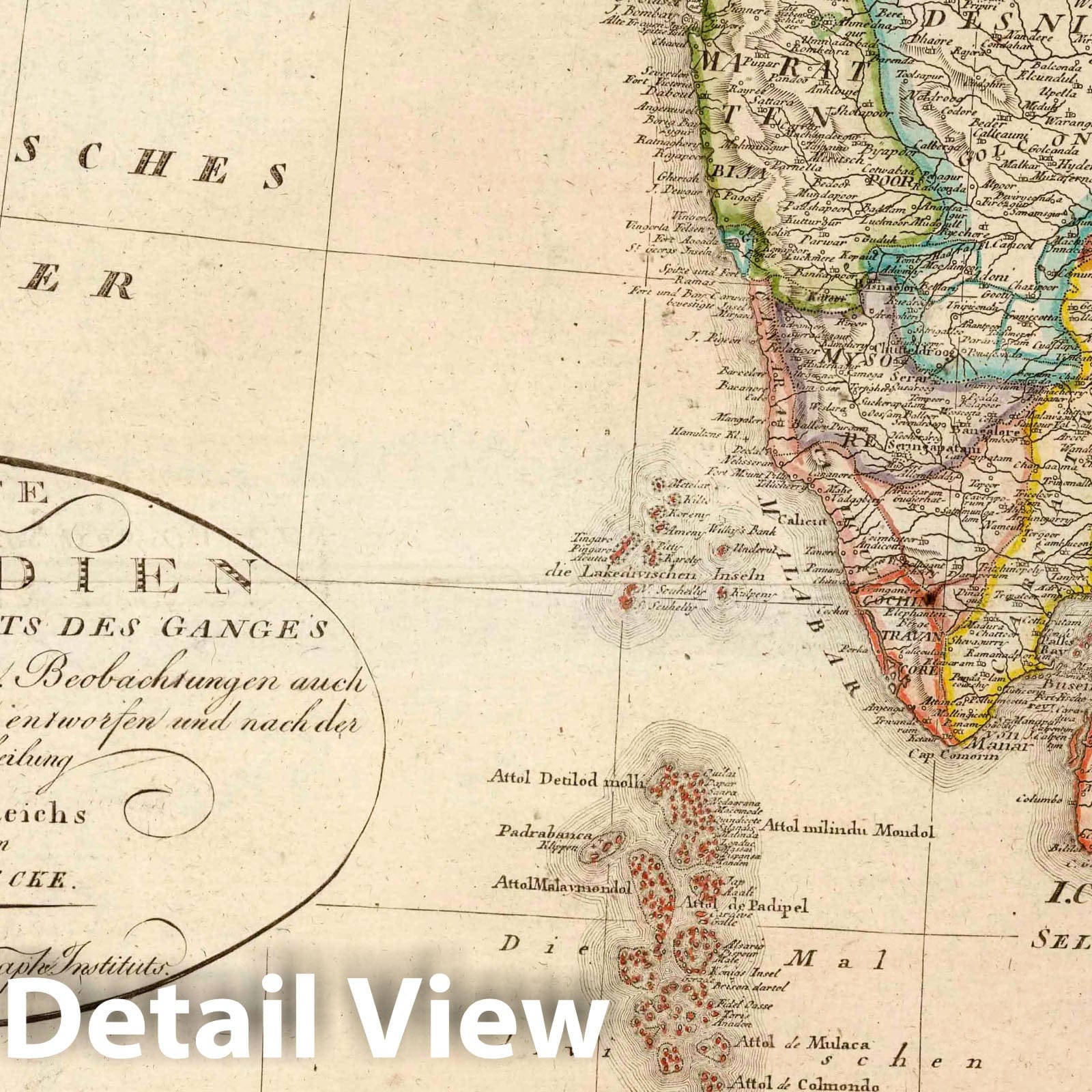 East Indies, Western Sheet - India, 1819 - Historical Map Print
