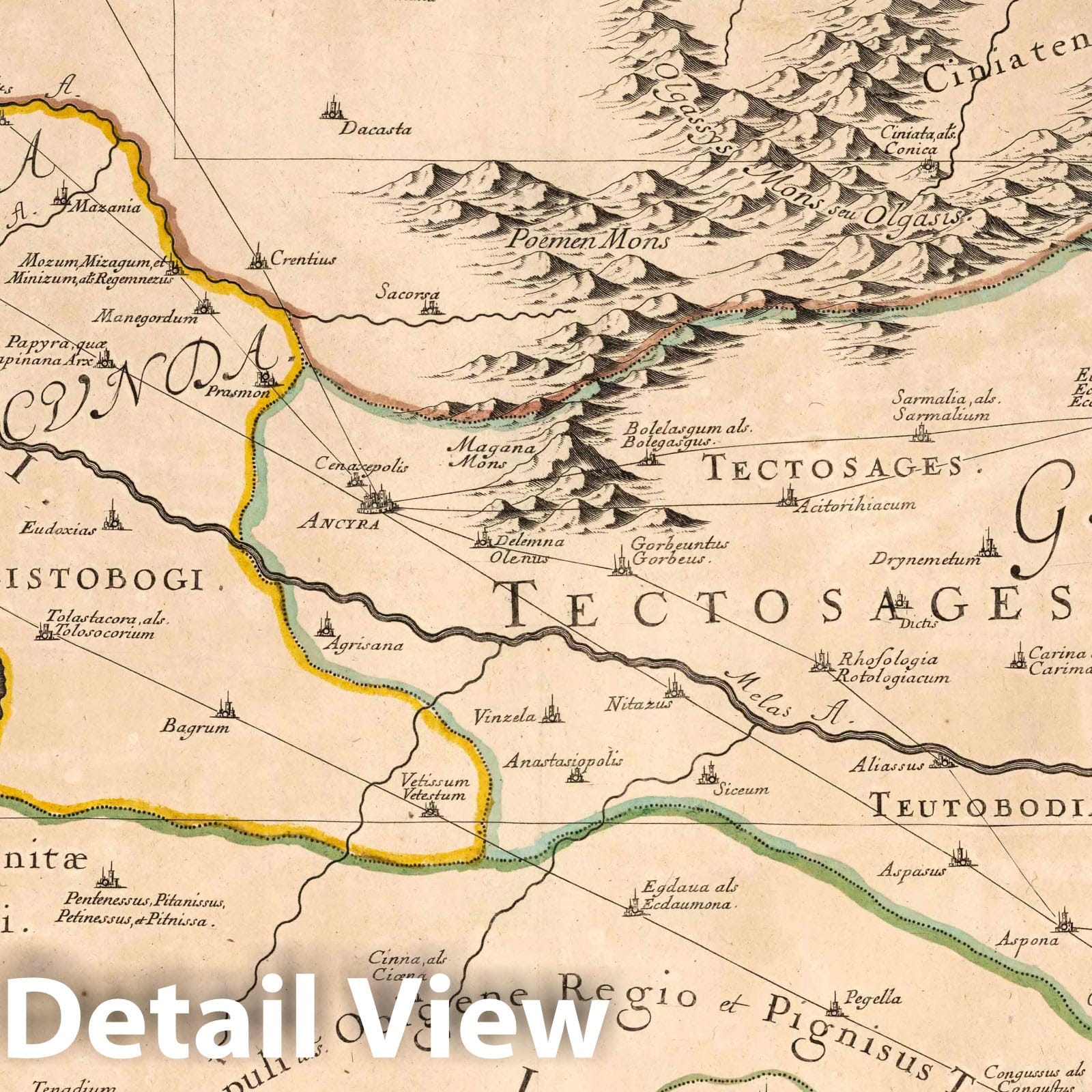 Galatia, 1697 - Historical Map Print by Nicolas Sanson