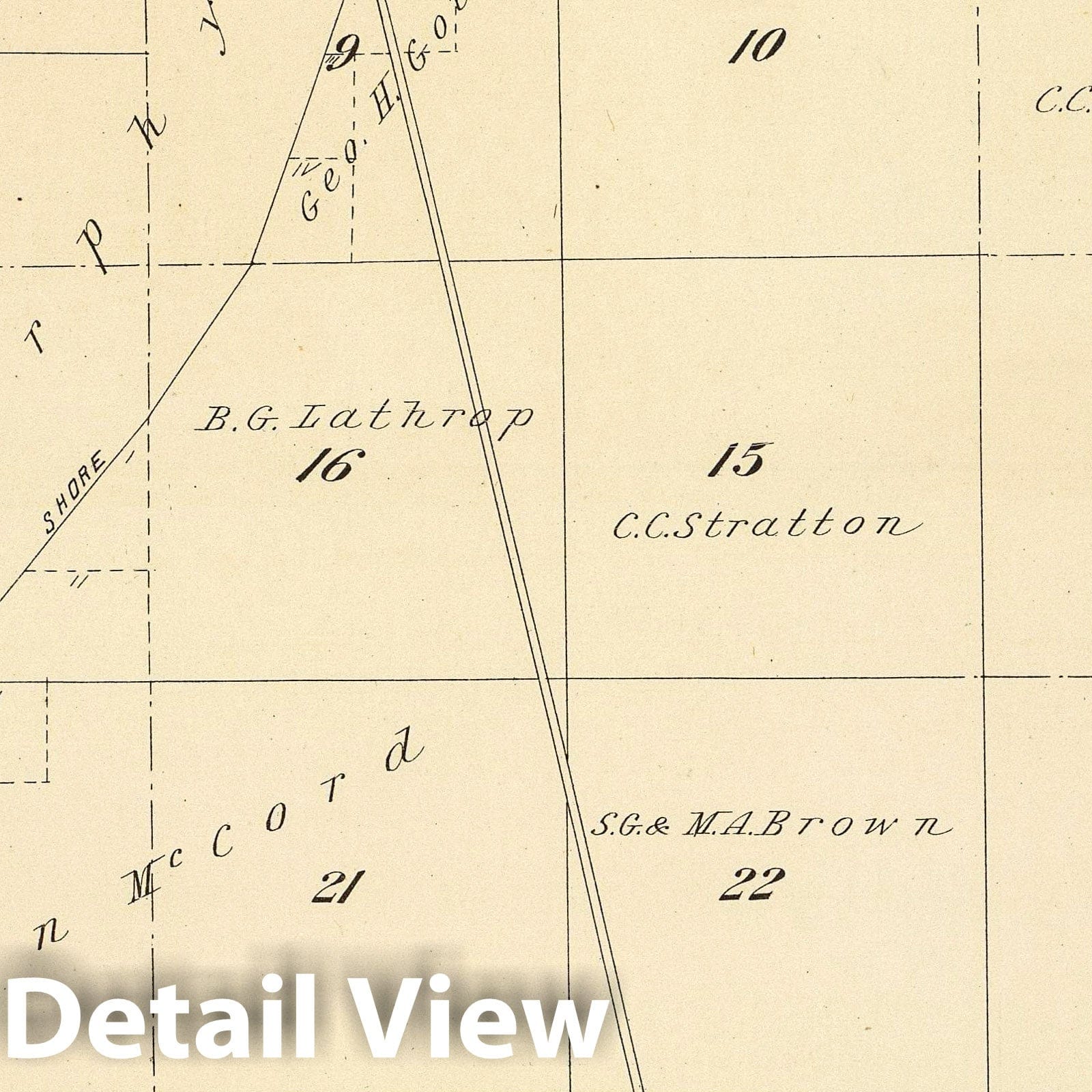 Township 24 South, Range 24 East, Tulare County, California - 1892 Survey Map