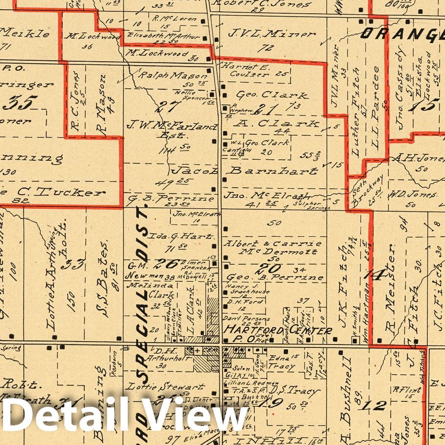 Hartford Township, Trumbull County, Ohio - Property Map, 1899