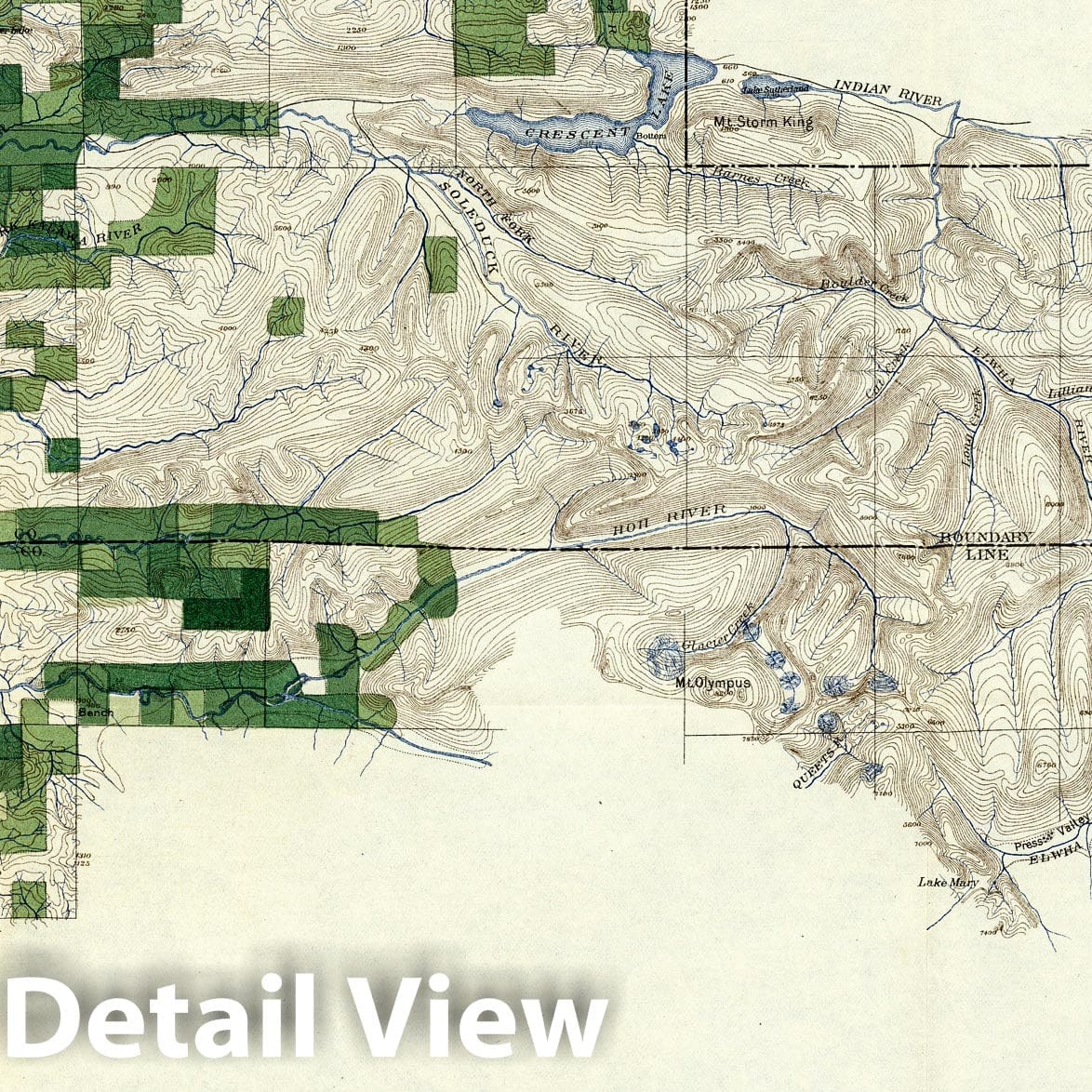 Olympic Forest Reserve, Washington - Geologic Map, 1900
