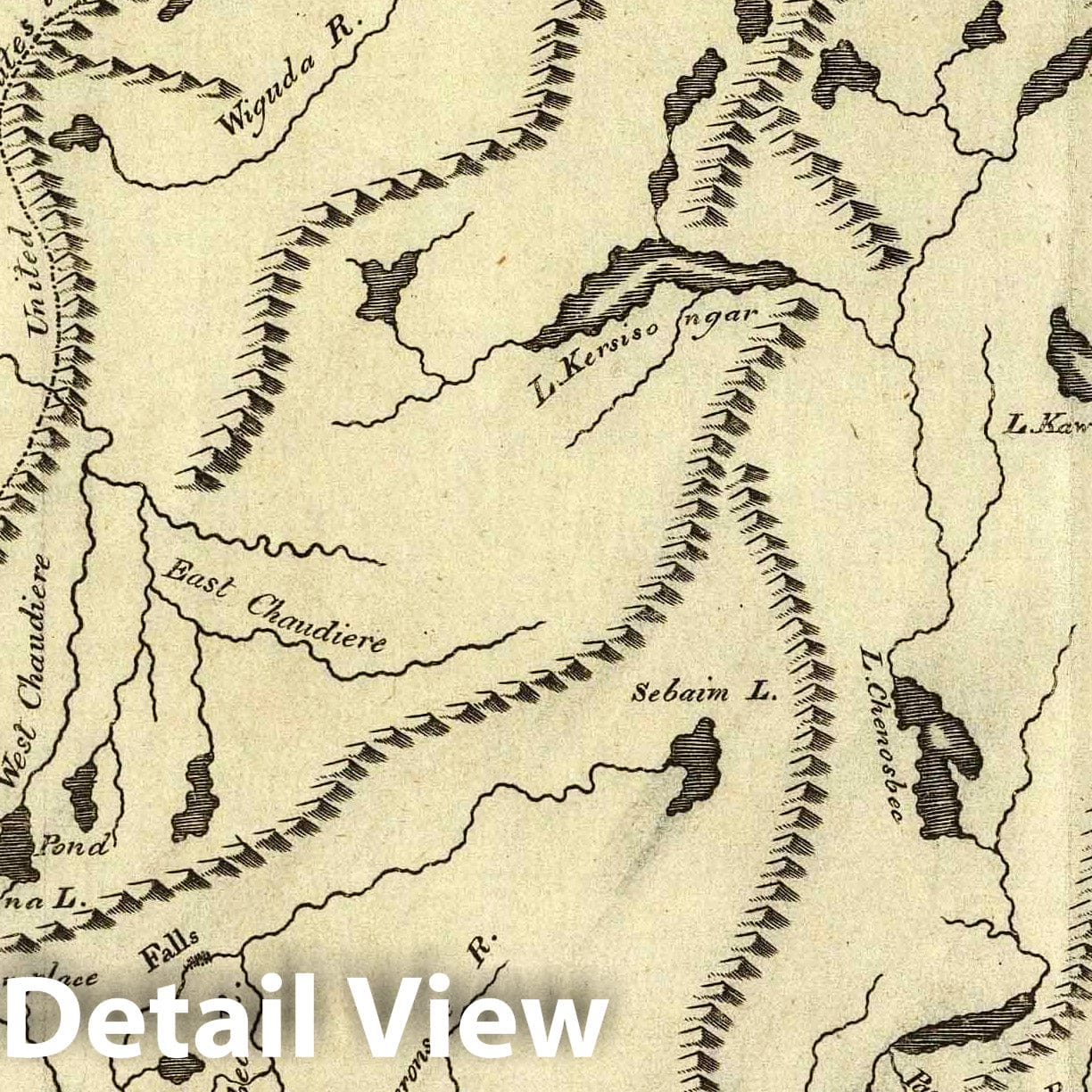 Province of Maine, United States, 1796 - Historical Map Print