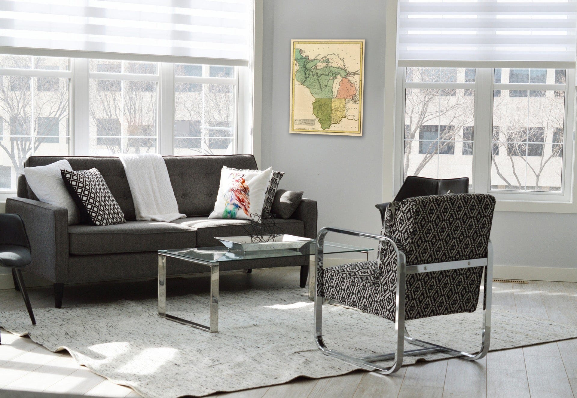 Historic Wall Map : 1816 Upper Territories of the the United States. - Vintage Wall Art