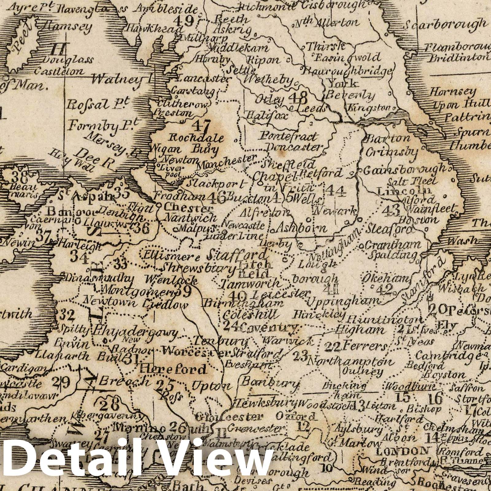 England and Wales, 1816 - Historical Map Print