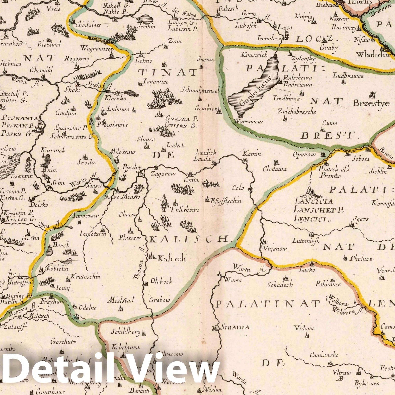 Lower Poland, 1703 - Historical Map Print