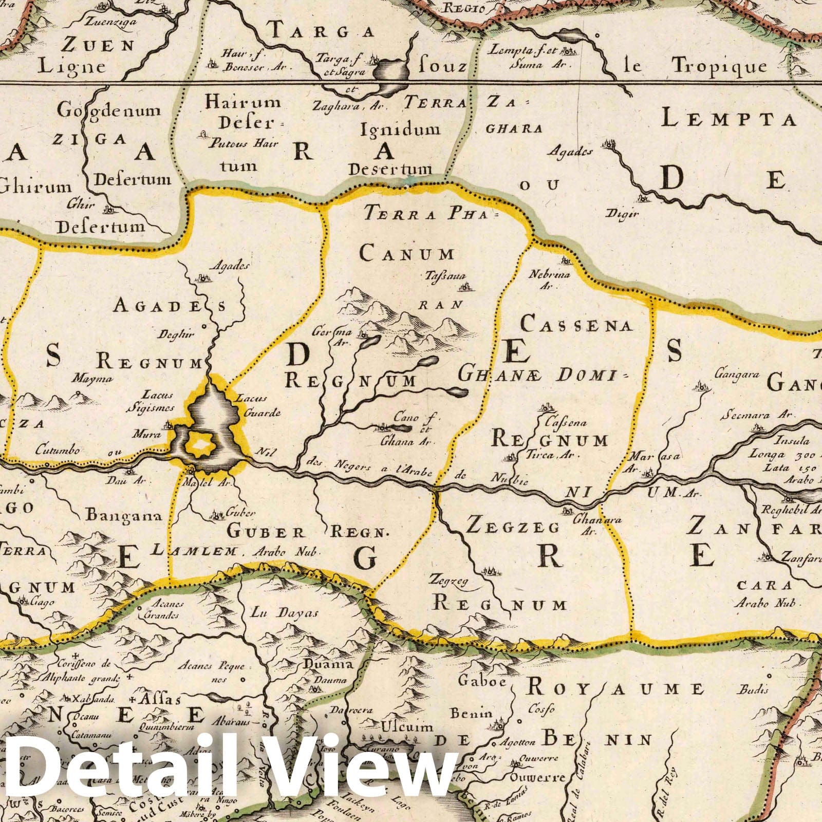 West Africa, 1679 - Historical Map Print