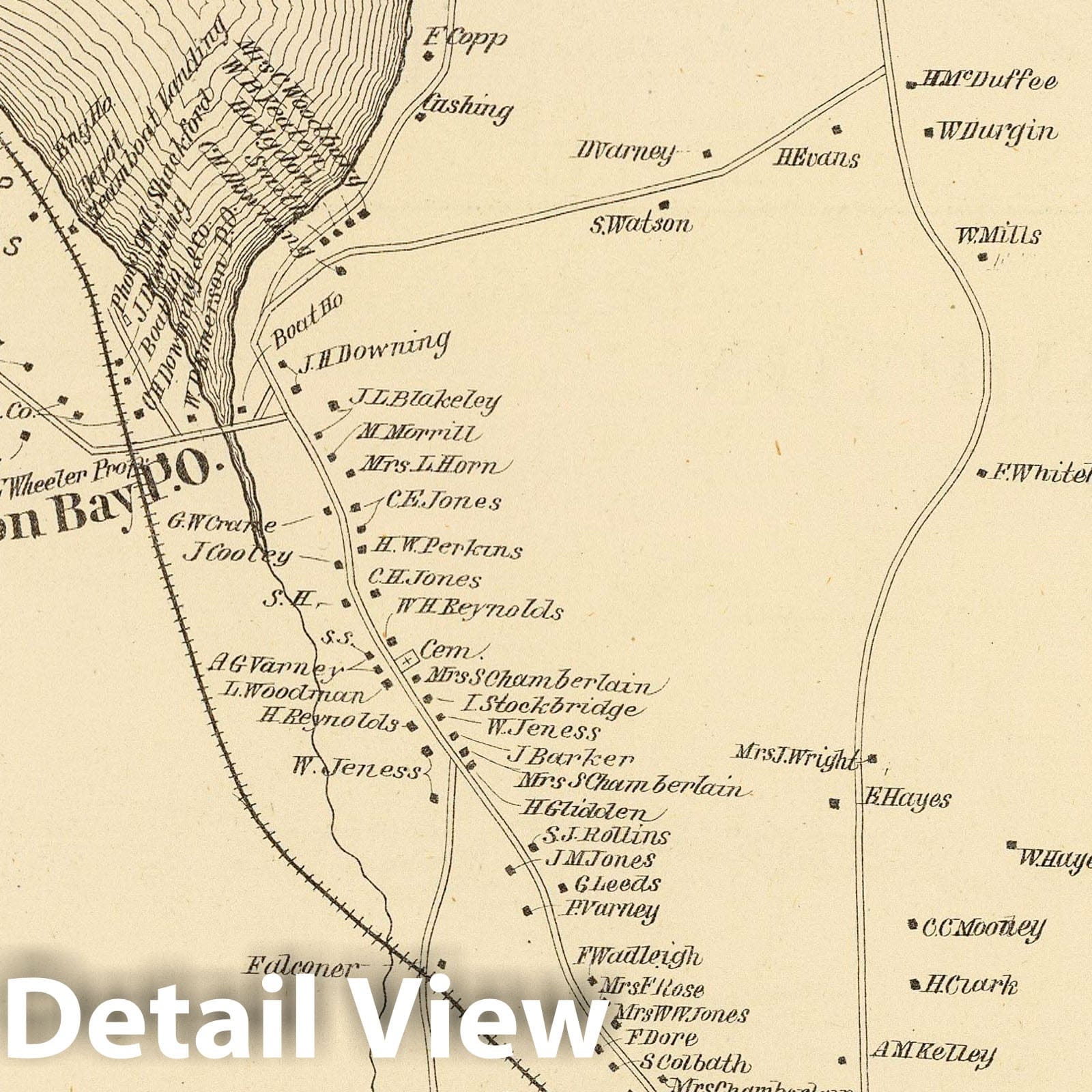 Alton, Belknap County, New Hampshire - Railroad Map, 1892