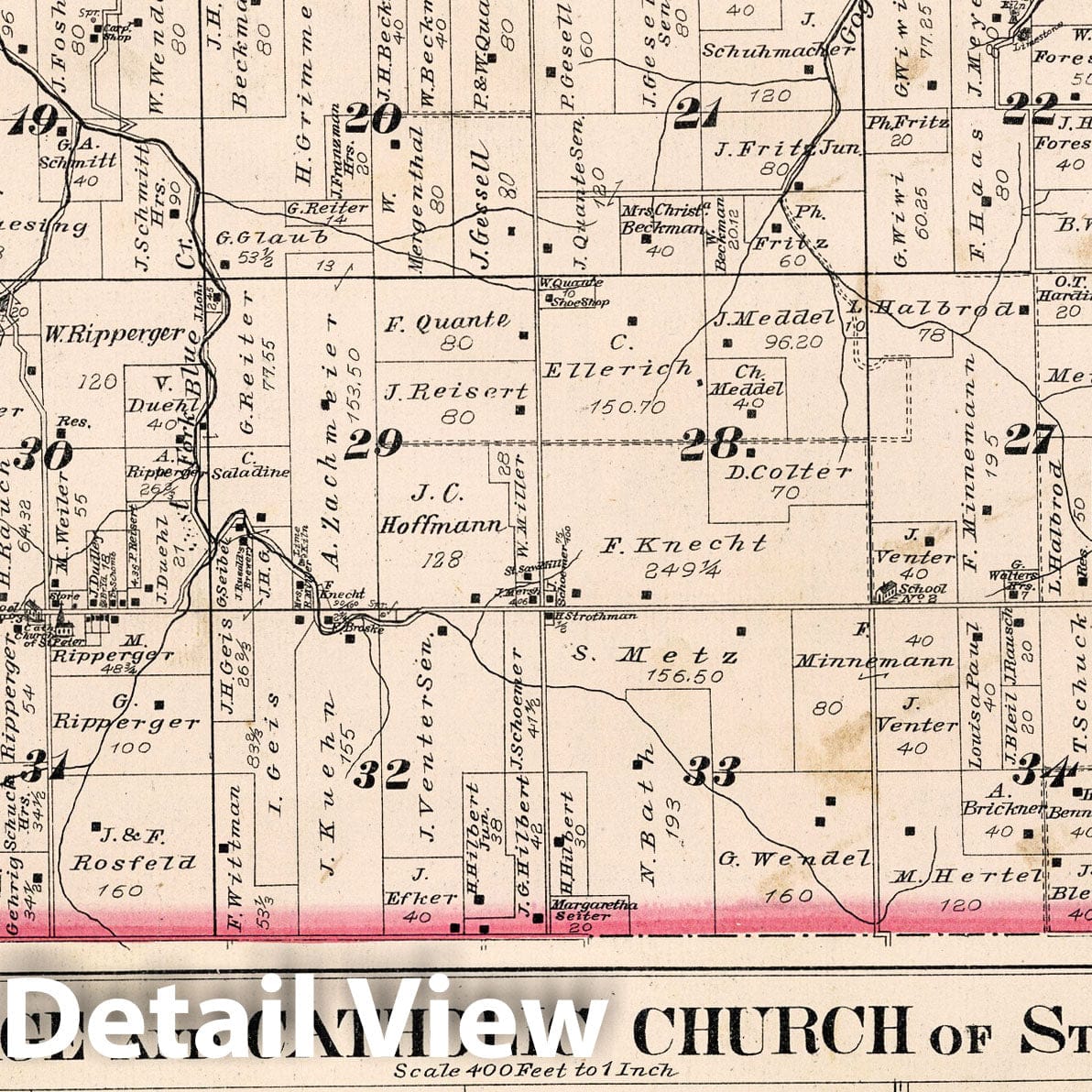 Highland Township, Franklin County, Indiana Property Map 1882