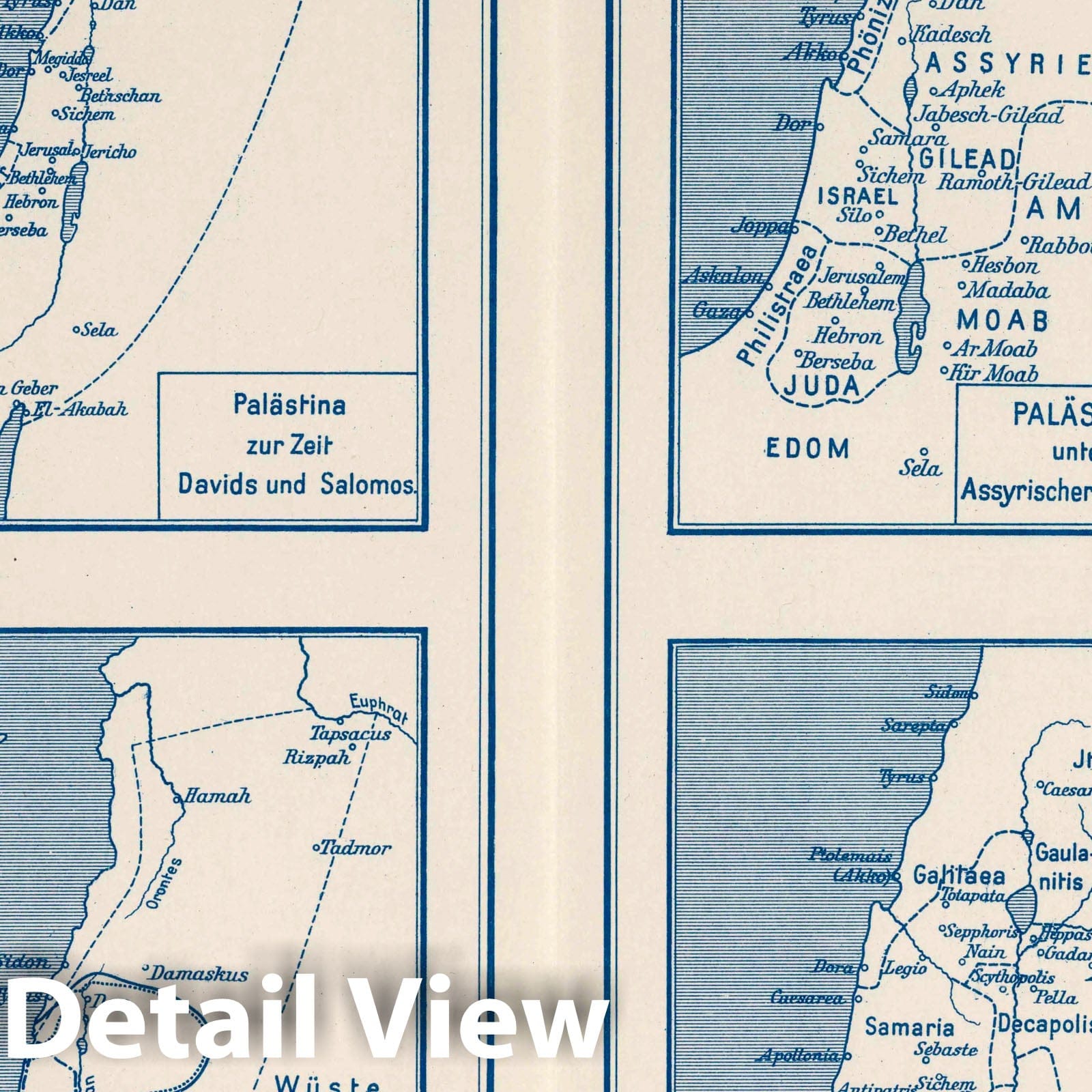 Palestine 1926 Historical Map Print