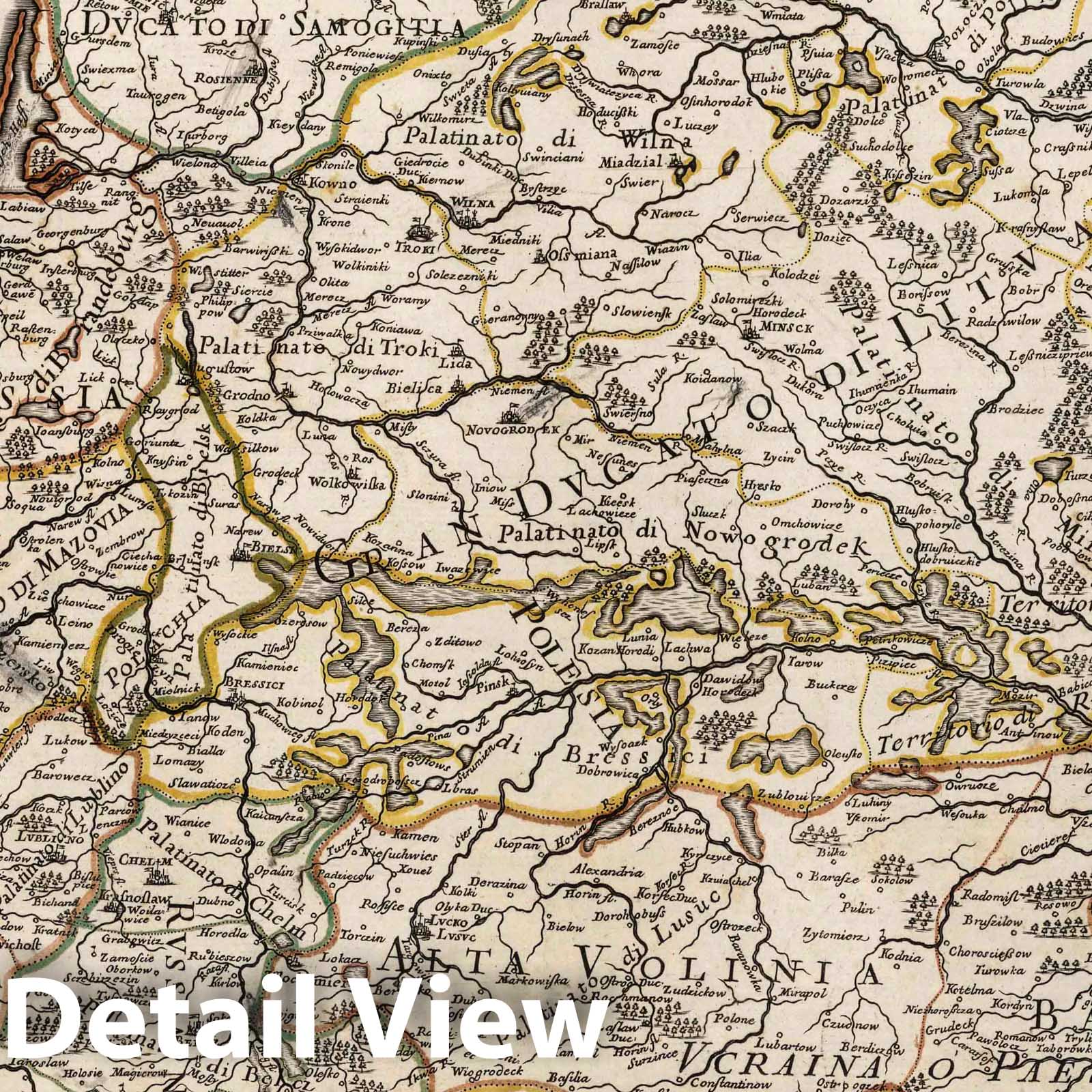 Stati Della Corona Di Polonia 1692 - Historical Map Print