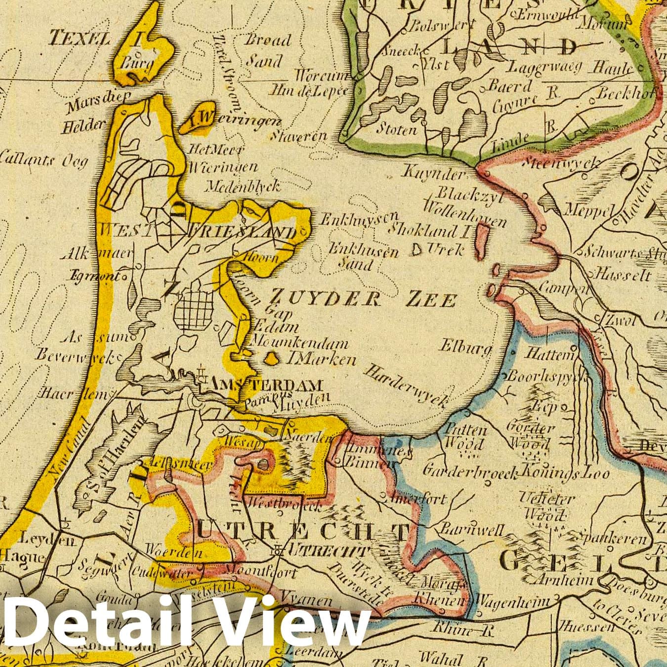 Historic Map : 1821 United Provinces. - Vintage Wall Art