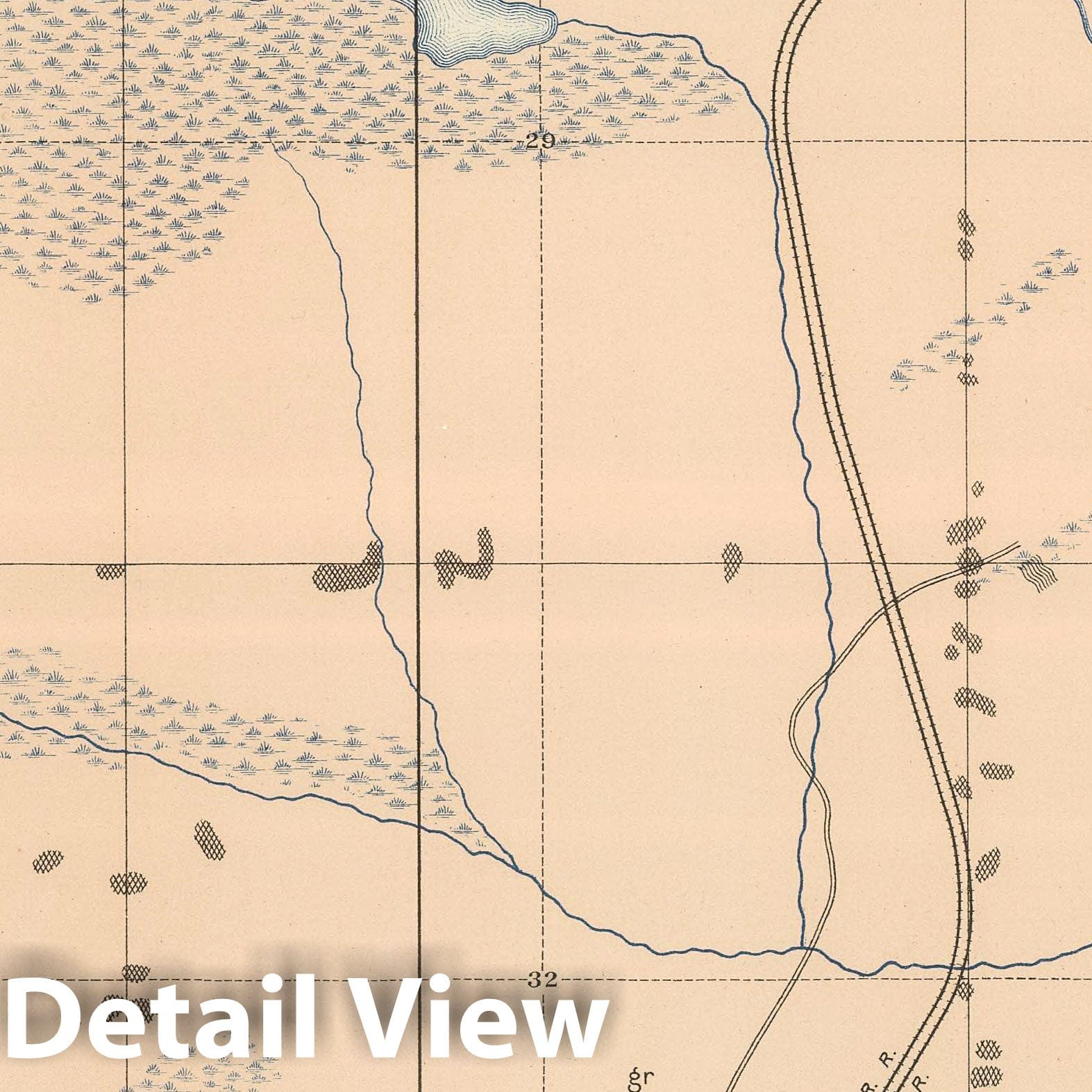Marquette Iron-Bearing District, Michigan - Geological Map, 1896