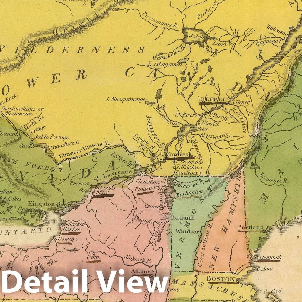 Historic Map : 1816 Canada. - Vintage Wall Art