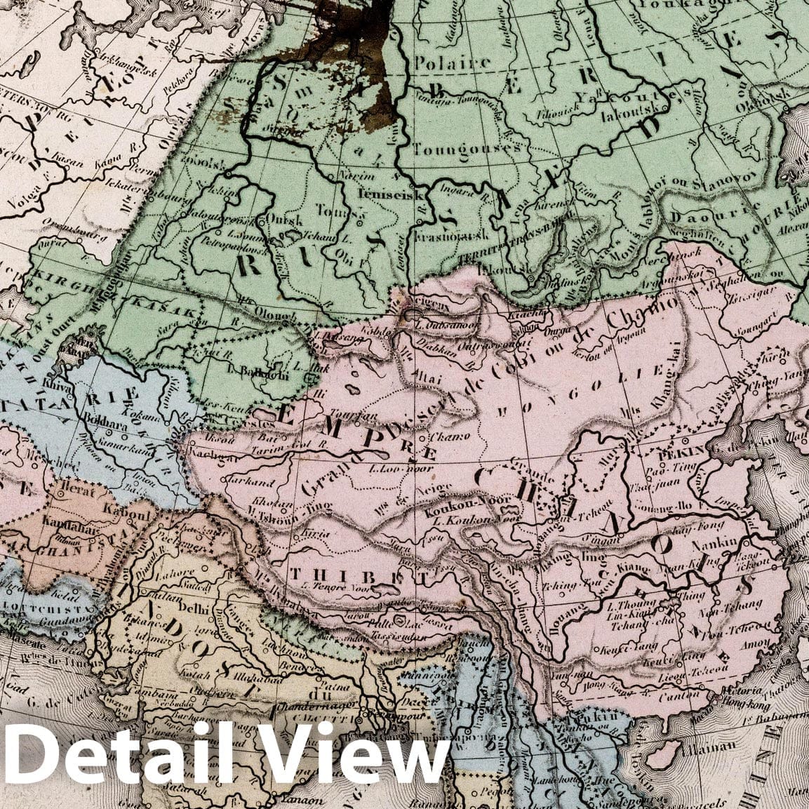 Asia, 1852 - Historical Map Print