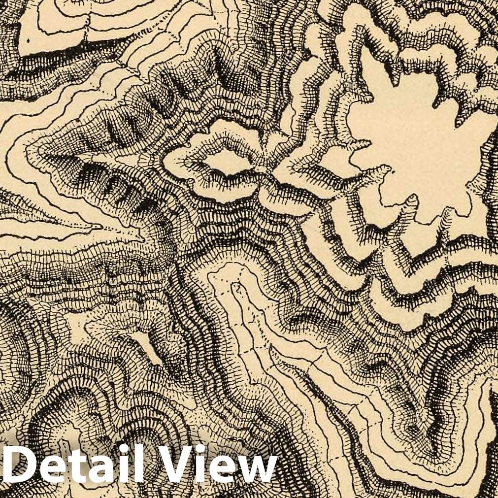 Grand Canyon, Arizona - Geologic Map, 1895 - Historical Map Print