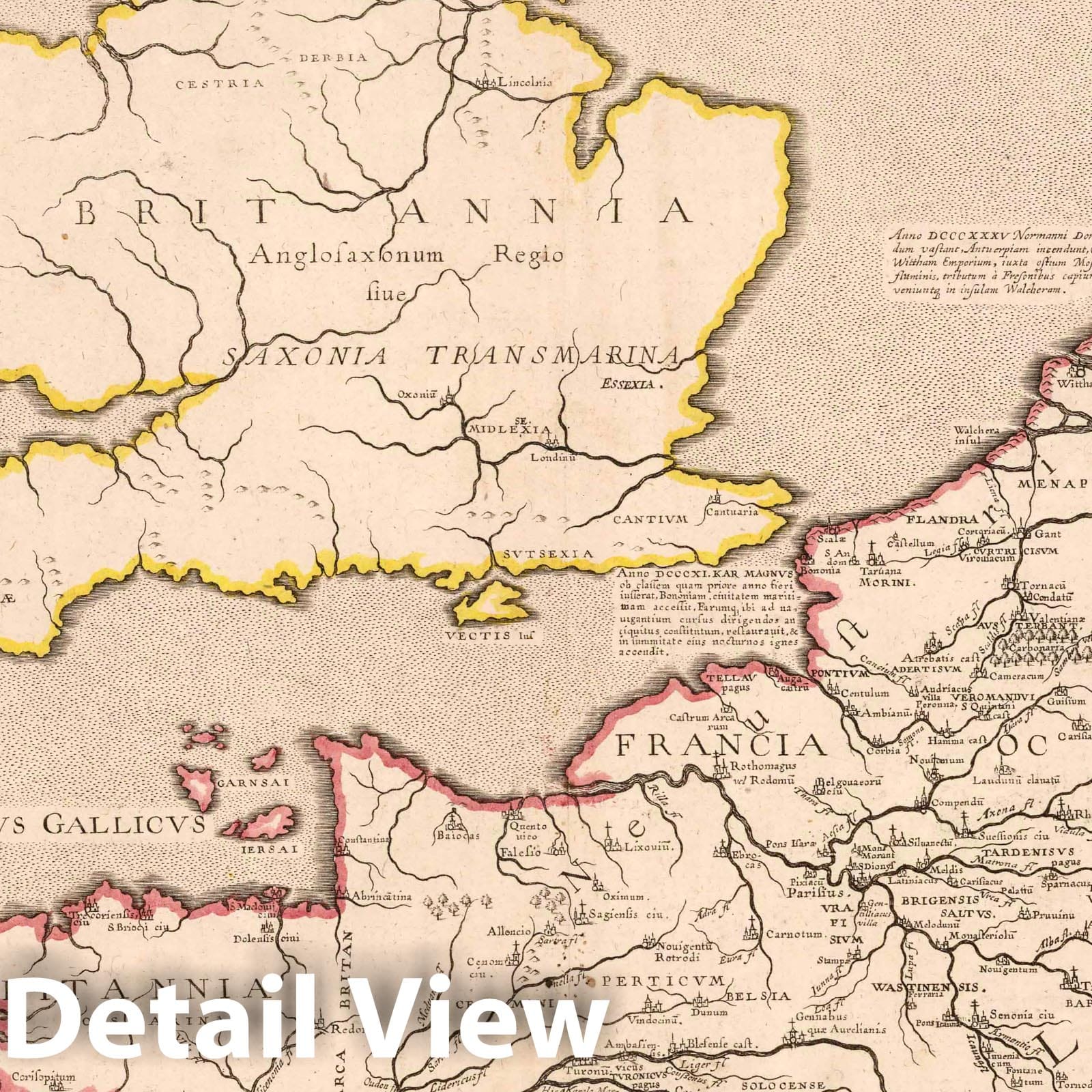Empire of Charlemagne, 1697 - Historical Map Print