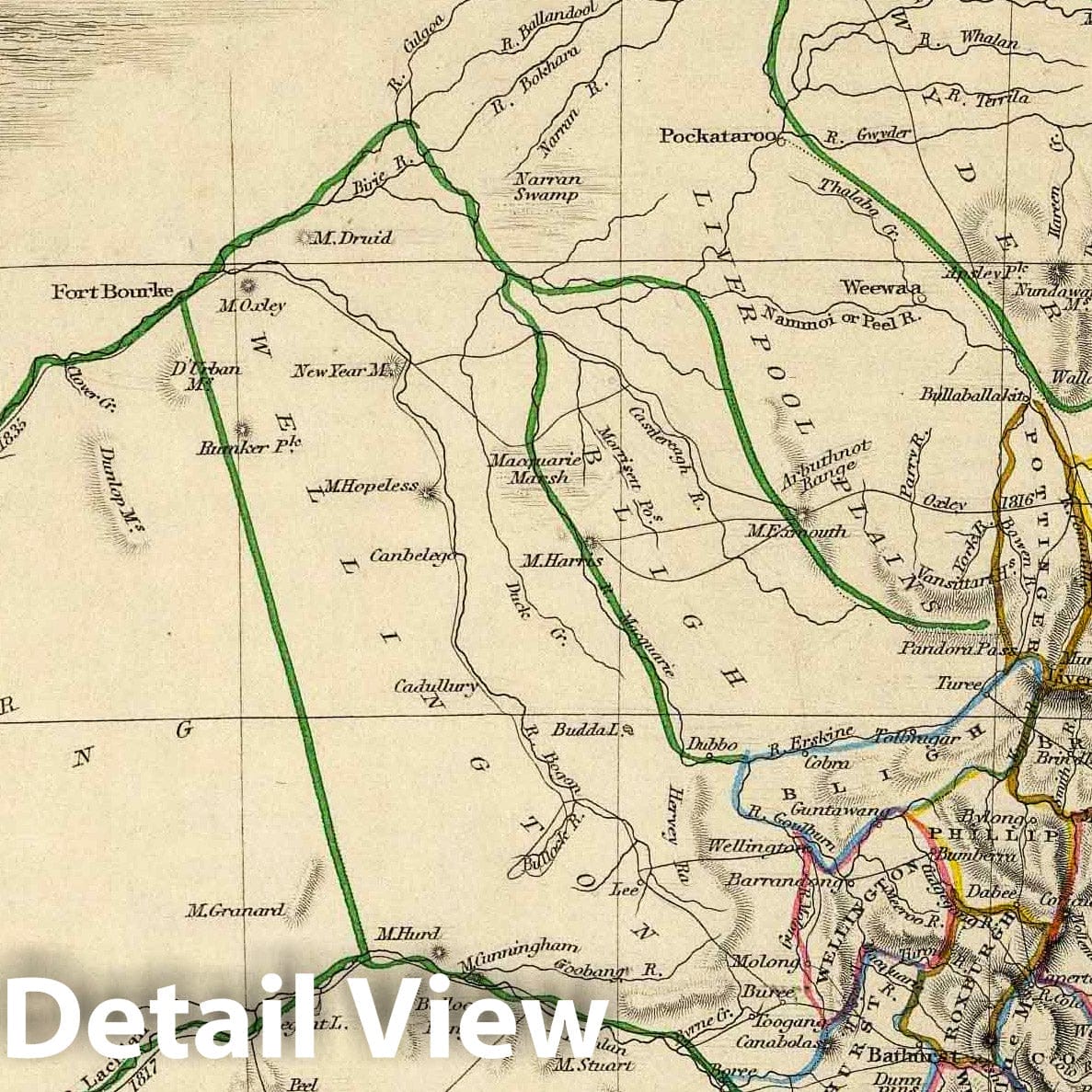 New South Wales, 1851 - Historical Map Print