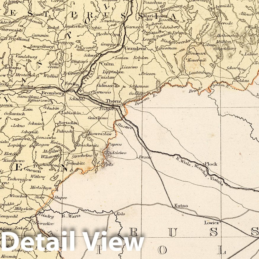 Eastern Prussia - Geologic Map, 1865 - Historical Map Print