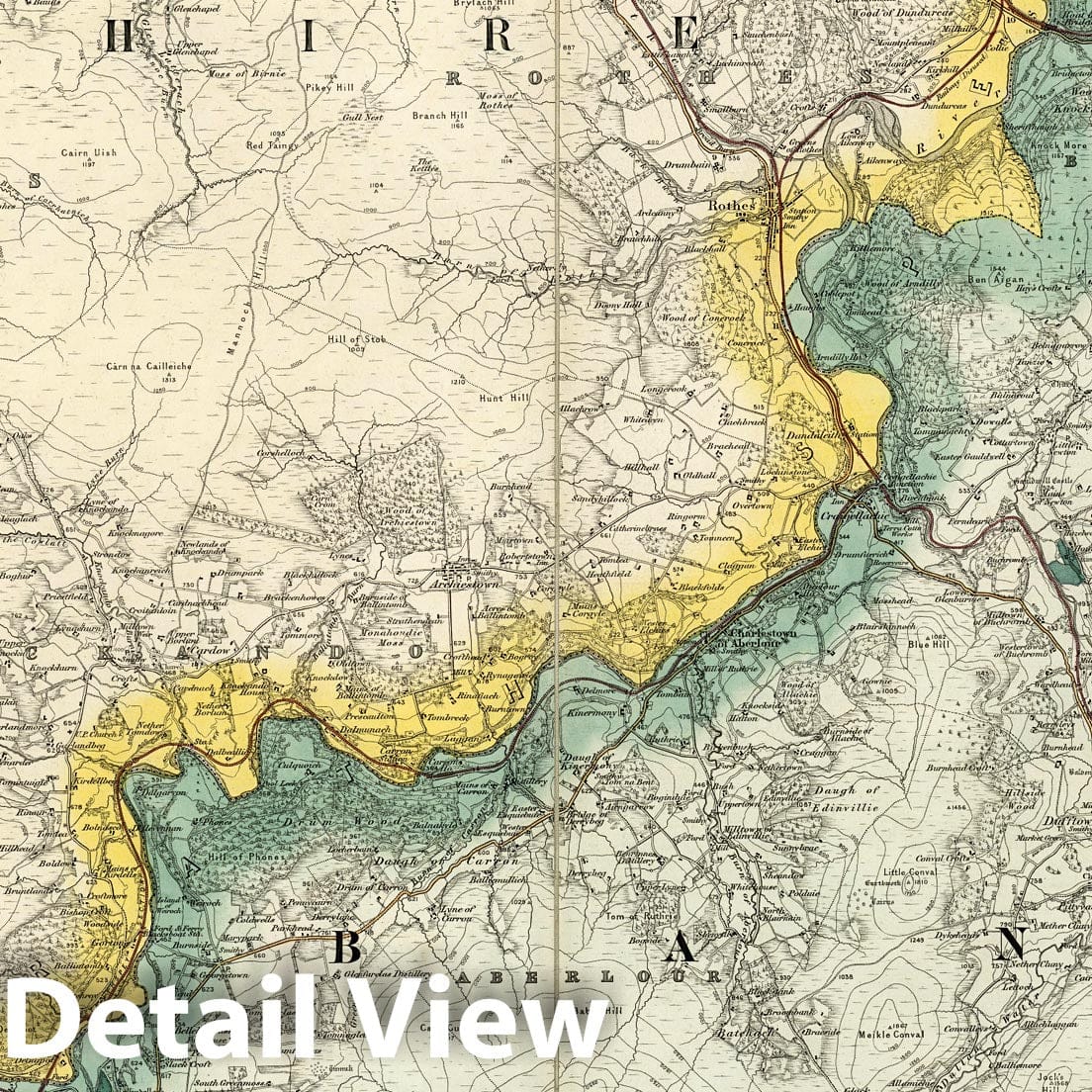 Rothes, Scotland - Plate No. 85, 1896 - Ordnance Survey Historical Map