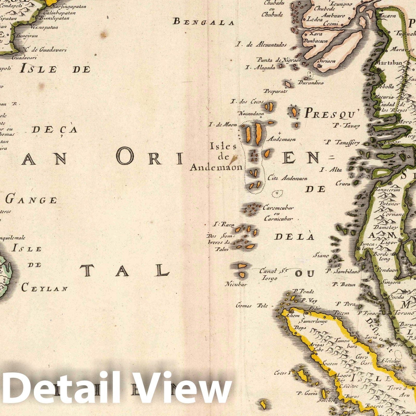 India and Southeast Asia, 1703 - Historical Map Print