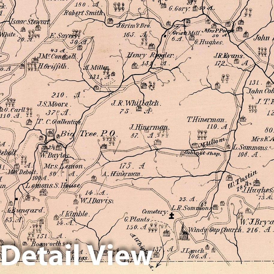 Aleppo, Greene County, Pennsylvania - Property Map, 1876
