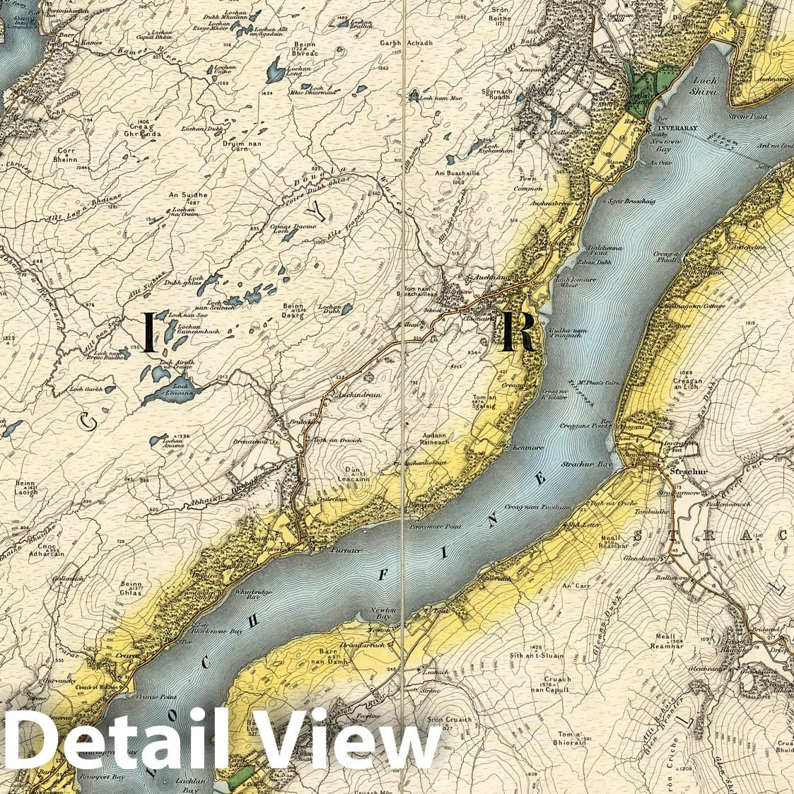 Inveraray, Scotland - Sheet No. 37, 1897 Ordnance Survey Map Print