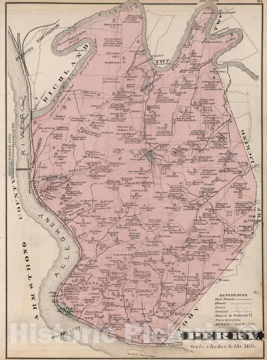 Perry - Property Map, 1877 - Clarion County, Pennsylvania Historical Atlas