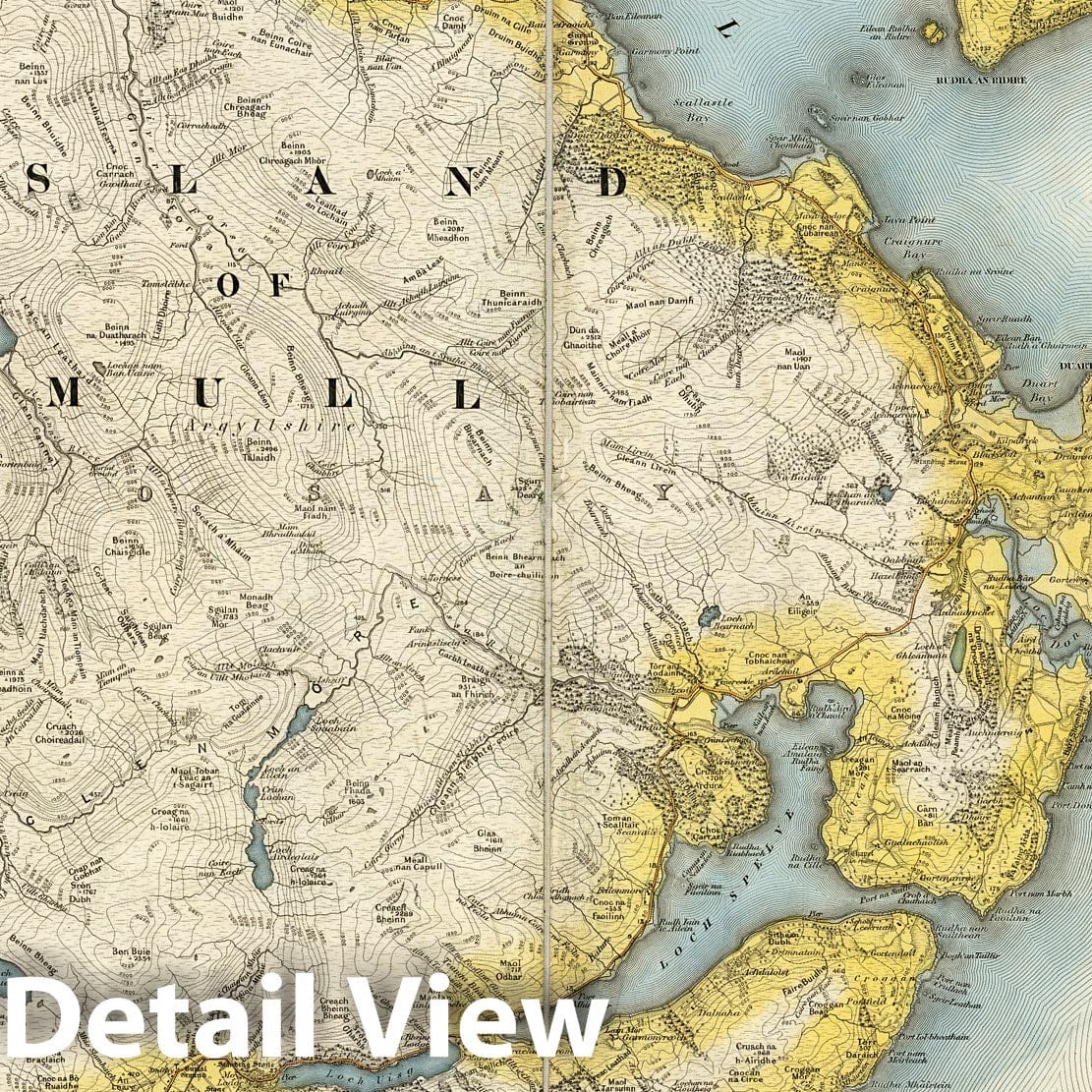 Mull, Scotland - Sheet 44, 1896 - Ordnance Survey Map Print