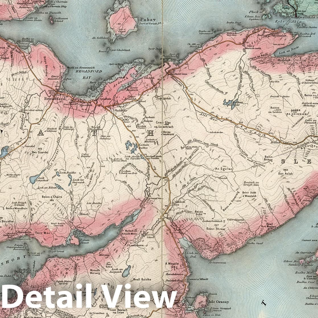 Glenelg, Scotland - Sheet 71, 1896 Ordnance Survey Map Print