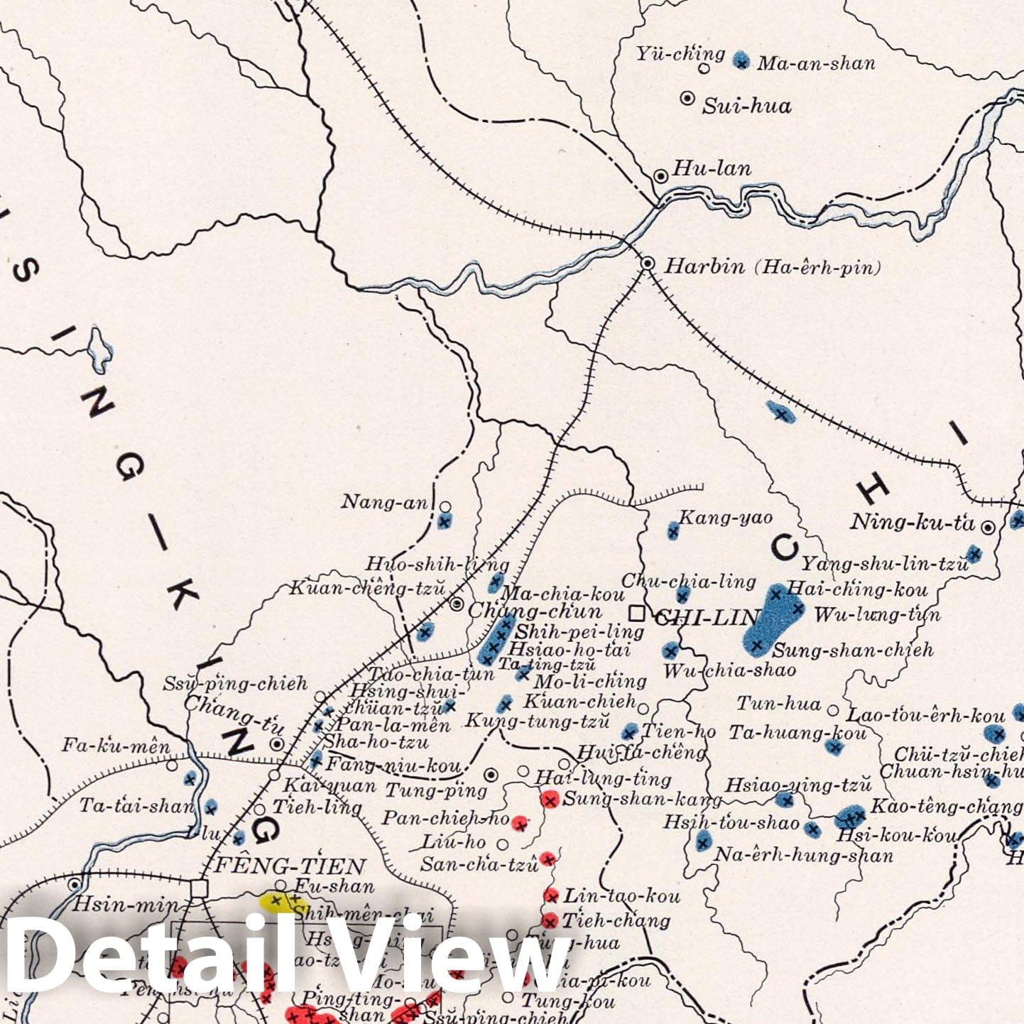 Manchuria and Fu-Shun Coal Field, China - Geologic Map, 1913
