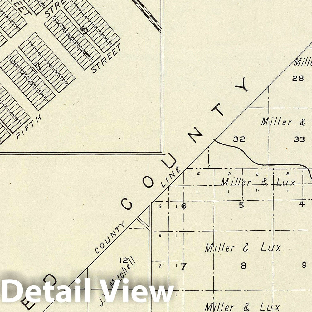 Historic Map : 1891 R.11-12E T.11-12S. - Vintage Wall Art