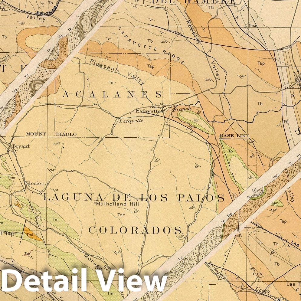 Concord Quadrangle, California - Geologic Map, 1914